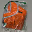 MIGOHI Warm Dog Coat Winter Dog Jacket,Waterproof Cold Weather Coats for Dogs,Fleece Jacket for Medium Dogs,Reflective Thick Fleece Vest with Leash Hole (Orange)