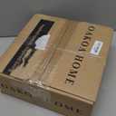 OAKOA Concrete Decorative Bowl - White Large Decorative Bowls for Home Decor - Coffee Table Bowl Decor - Scalloped Ruffle Centerpiece Bowl