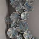 Nearly Natural 5ft. x 2ft. Coastal Floral Metal Montage Wall Art Decor,Silver