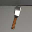 Professional Metal Spatula for Cast Iron Skillets and Flat Top Grills, Full Tang Wooden Handle,1.8mm Thick Stainless Steel Blade, Smash Burger Spatula Turner for Flipper, Cooking, BBQ, 4.7 x 2.7 Inch