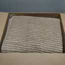 H.VERSAILTEX Plush Chenille Dog Bed Cover Thick Soft Sofa Cover for 3 Cushion Couch Anti Slip Couch Cover Furniture Protector for Dog, Pet, Cat (35" x 74", Cuban Sand)