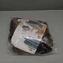 NeColorLife Square Ottoman Cover Jacquard Fabric Slipcover Thick Stretchable Footrest Stool Covers for Square Ottoman,Medium,Brown