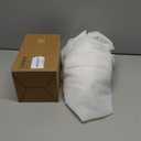 OVZME 2 Panels Sheer White Curtains 72 Inches Length Window Treatment for Kitchen, Elegant Airy Transparent Curtain Draperies Rod Pocket for Kids Living Room, Each 42 Width 72 Length