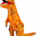 Inflatable T-Rex Costume, Dinosaur Blow Up Suit for Halloween Cosplay Themed Parties, Dino Costume for Adults & Kids