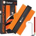 Saker Contour Gauge Tool for Woodworking & DIY, Profile Gauge with Lock, Accurate Shape Duplicator for Flooring, Tile, Trim & Home Improvement Projects