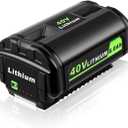 6.0Ah 40 Volt Lithium Replacement for Ryobi 40V Battery, High Capacity 40-Volt Lithium Battery Compatible for Ryobi 40V OP4026 OP4030 OP4040 OP40501 OP40602 Battery
