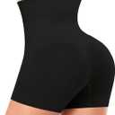 Werena Seamless Shaping Boyshorts Panties for Women Slip Shorts Under Dress Shapewear Shorts Tummy Control Underwear (Black, XXL)