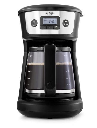 Mr. Coffee 12 Cup Programmable Coffee Maker with Strong Brew, Stainless