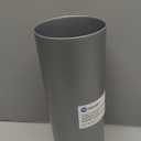 iDesign Freestanding Bathroom Toilet Paper Storage Holder with Lid for 3 Extra Rolls, Silver (Pack of 1)