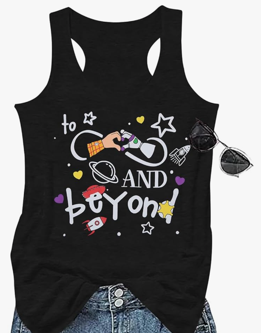 MYHALF Hawaii Tank Tops for Women Summer Holiday Sleeveless Shirts Lightyear Toy Graphic Tees Beach Vacation Tank Tops, L