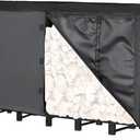 Himal 8ft Waterproof Firewood Cover, Heavy Duty 600D Oxford Outdoor Storage Wood Rack Cover with Buckle (Log Rack not Included)