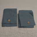 JELLYMONI Pillowcases Standard Set of 2 Cotton Button Pillow Covers 2026in Dark Green Bed Pillow Cases 100% Washed Cotton Soft Breathable (Pillows are not Included)