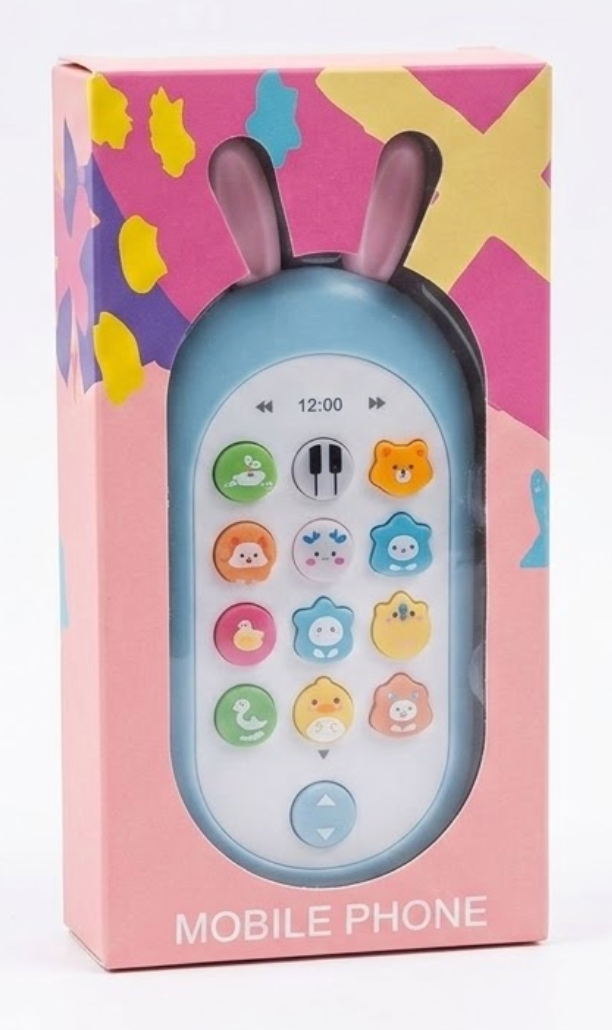 Puzzle Mobile Phone Toy for Kids, Toddlers with 20 Musical Songs Animal Sound for Kids, Ringtones, Lights - Birthday Party Favors and Gifts for Girls