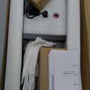 Outdoor Solar Floor Lamp, Waterproof Large Metal Solar Powered Lantern with Handle, 22" 19" Tall for Patio, Backyard, Pathway, Porch Decor (Small)