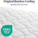 Adjustable Bed Pillows Queen Size Set of 2 - Cooling Bamboo Cover, Custom Loft Pillow for Sleeping - Bedding for Back, Stomach or Side Sleepers