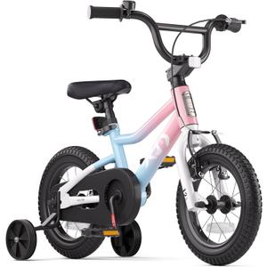 XJD 12 inch Kids Bike BMX Style Bicycle for 3-10 Years Old with Training Wheels Coaster Brake, Size: 12 Inch