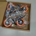 3 Inch Caster Wheels 2200Lbs, Threaded Stem Casters Set of 4 Heavy Duty, 1/2"-13 x 1 (Screw Diameter 1/2", Stem Length 1"), Safety Dual Locking Industrial Castors, Wheels for Cart, Furniture