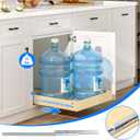 WelFurGeer Soft Close Pull Out Cabinet Organizer, 11" W x 22" D Cabinet Roll Out Drawers, Space-Saving Cabinets Organizer with Easy Installation, Bottom Mount Pull Out Drawers for Kitchen Cabinets