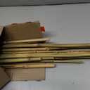 4 Ft Bamboo Stakes with 100 Twist Ties Natural Bamboo Garden Stakes for Tomatoes Cucumber Grapes Pole Beans Trees Potted Dahlia Flowers and Climbing Plants - Pack of 25