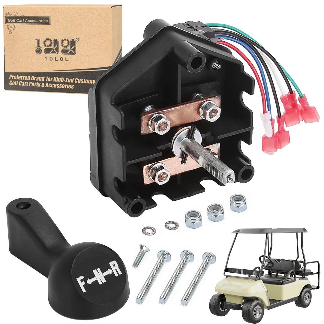 10L0L Heavy Duty Forward and Reverse Switch for Club Car DS 1996-up 48V Powerdrive System Golf Cart, OEM# 101753005 102250201 101979101 1014808 1012987