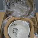 CAROTE Pots and Pans Set Nonstick, White Granite Induction Kitchen Cookware Set, 10 Pcs Non Stick Cooking Set w/Frying Pans & Saucepans(PFOS, PFOA Free)