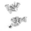 M3 Bolts and Nuts Set Stainless Steel Hex Socket Button Head Screws and Locknuts Assortment Kit
