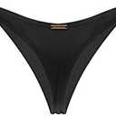 RELLECIGA Women's Thong Bikini Bottom, S/XS