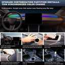 Dreamcolor Acrylic Interior Car LED Strip Light with USB/Type C/4-Port Cigarette Lighter,RGB 6 in 1 with 187 inches 650 LEDs Ambient Lighting Kits, Sound Active Function Neon Led Strips for Car
