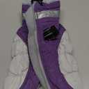 FUAMEY Dog Coat for Small Dogs,Waterproof Dog Winter Jacket with Harness Built in Puppy Cold Weather Coats Reflective Pet Vest with Zipper Warm Fleece Dogs Snowsuit Windproof Purple XS (XS(chest:14in))