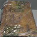 Furnulem Nightstand with 3 Drawers and 2-Tier Shelf, Fabric Small Dresser Organizer Vertical Storage Tower for Bedroom, Closet, Hallway, Nursery, End Table Side Furniture, Sturdy Steel Frame, Wood Top (Rustic Brown)