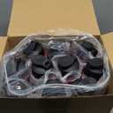 Mifoci 20 Pieces Sports Water Bottle Bulk 17 oz Reusable Plastic Biking Water Bottle Tumbler Adults Reusable Large Bottles with Leak Proof Flip Top for Party Outdoor (Football,Red)