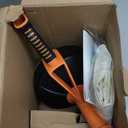 Drain Auger, Clog Remover with Drill Adapter, 25 Feet Flexible Plumbing Snake Use Manually or Powered for Kitchen, Bathroom and Shower Sink, Comes with Gloves (orange)