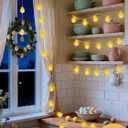 Easter Decoration String Lights, 10 FT 12 LED Eggshell Chicken Mantel Garland Battery Operated with Remote Timer 8 Modes, Hemp Rope Banner for Fireplace Table Wall Spring Party Indoor Outdoor Decor