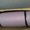 Retrospec Solana Yoga Mat 1" Thick w/Nylon Strap for Men & Women - Non Slip Exercise Mat for Home Yoga, Pilates, Stretching, Floor & Fitness Workouts