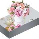 JAMBALAY 12"×5" Mirror Centerpieces for Tables, Set of 12 Glass Mirror Table Centerpieces, Rectangular Glass Mirror Trays, Mirror Candle Plates for Wedding Decorations and Party