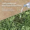 nunubaby Washable Pee Pads for Dogs, Stylish, Non-Slip and Leak-Proof Pee Pads. Reusable Potty Pads for Dogs for Crates and Floors.(Green/Multi, 72" x72" )