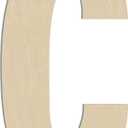 HILAZA 17 Inch Large Wooden Letter C, 1/4 in Thick Big Wood Letter for Wall Decor Crafts