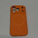 Miracase Magnetic for iPhone 17 Pro Case, Compatible with MagSafe, Integrated Silicone Camera Control Cover, 3.0mm Thicken Shockproof Drop Protection Phone Case for 17 Pro, Orange