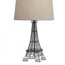 Adesso Eifel Tower Novelty Table Lamp with Fabric Shade  3-Way Adjustable Brightness, Parisian Bedside Table, Home Office Lighting or Room Dcor, 25.5 x 15