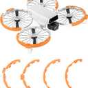 Propeller Guard for Dji Flip Drone Accessories,Prop Frames Collision Protection Ring for Dji Flip(Fluorescent Orange