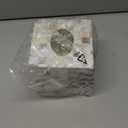 Milano Tissue Box Cover Square Decorative Tissue Holder for Bathroom - Beautiful Natural Mother of Pearl Capiz Shells Tissue Box Holder - Cube Tissue Box Cover with Durable Bottom Slider, Square Tissue Box Cover