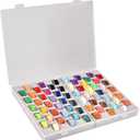 Bobbin Holder Case - 66 Pcs Bobbins Thread Storage Organizer Compatible with Brother/for Singer/for Janome/for Babylock/for Juki Sewing Machine and Embroidery (Box Only) (white)