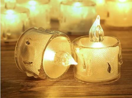 Merry Christmas Table Decor, 8 Sets Christmas Table Centerpiece Decorations, Tea Lights Votive Candles Holders for Xmas, Candle Shade Cover Sleeve for Tabletop Home Room Indoor Office Use