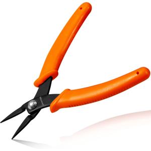 5-Inch Long Nose Pliers Specialty Pointed Nose Tweezer Nose Pliers 1mm Diameter Tip Mini Needle Nose Chain Nose Pliers Flat Smooth Jaw Precision Pliers Jewellery Making Tool