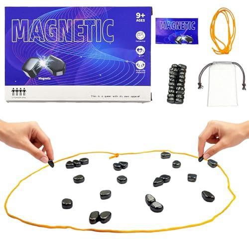 Magnetic Chess Game with Pieces, String, Party & Travel Tabletop Magnetic Strategy Game, Puzzle Strategy Game, Multiplayer, Suitable for Family, Parties, Travel & Camping