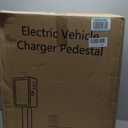 EV Charger Outdoor Enclosure, Charger Station Box for Tesla Wall Charger, Cable Cord Holder Lock Box, Heavy Duty Outdoor Charging Case, Black