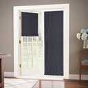 LazBlinds 100% Blackout Cordless Thermal Insulated UV Protection Privacy Curtain for Windows and Doors (26''W x 68''H, Black, 1 Panel)