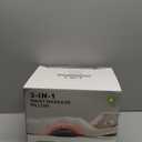 3in 1 Smooth Spine Triple Fusion Back Massager Electric Lumbar Support Pillow withHeat, Vibration & Adjustable Traction -Memory Foam Back Massager for Lower BackPain Relief