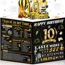 OLOSONG 10th Birthday Card for Girl Boy Son Daughter, Big Pop Up 10th Birthday Cards for Grandson Granddaughter, Back In 2016 Funny 10 Year Old Birthday Decorations