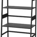 WTZ Bookcase, Bookcase, Bookcase, Storage Shelves, Bookcase, Ladder Shelf for Bedroom, Living Room, Office MC-801 (Black)